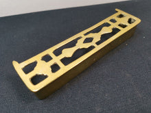 Load image into Gallery viewer, Antique Brass Miniature Doll House Fireplace Fire Place Fender Surround Victorian Salesman Sampler Sample Late 1800's Original  Solid Brass