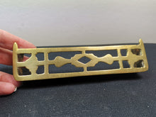 Load image into Gallery viewer, Antique Brass Miniature Doll House Fireplace Fire Place Fender Surround Victorian Salesman Sampler Sample Late 1800's Original  Solid Brass