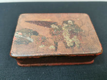 Load image into Gallery viewer, Antique Trinket or Jewelry Box Japanese with Painting on Top Lid Asian Oriental Lacquer Ware Hand Painted Original