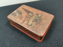 Load image into Gallery viewer, Antique Trinket or Jewelry Box Japanese with Painting on Top Lid Asian Oriental Lacquer Ware Hand Painted Original