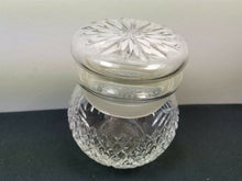 Load image into Gallery viewer, Vintage Edinburgh Crystal Glass Storage Jar with Top Lid Cut Glass Container Scottish Scotland