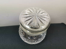 Load image into Gallery viewer, Vintage Edinburgh Crystal Glass Storage Jar with Top Lid Cut Glass Container Scottish Scotland