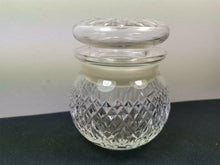Load image into Gallery viewer, Vintage Edinburgh Crystal Glass Storage Jar with Top Lid Cut Glass Container Scottish Scotland