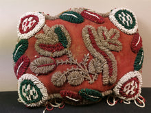 Load image into Gallery viewer, Antique Beaded Pincushion Sweetheart Pin Cushion Large 11 x 8 Hand Made Original Late 1800's - Early 1900's