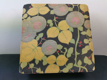 Load image into Gallery viewer, Vintage Art Deco Sewing Box Storage Fabric Cloth Covered with Original Buttons Included Inside 1920's - 1930's Original