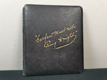 Load image into Gallery viewer, Antique Curfew Must Not Ring Tonight by Rosa Hartwick Thorpe Leather Book Miniature  1880's Original Poem Poetry