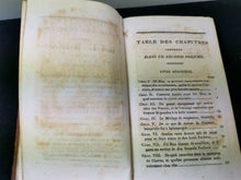 Load image into Gallery viewer, Antique French History of Gil Blas Book Histoire De Gil Blas 1816 Original Georgian Miniature Book by Alain-René Lesage Brown Leather