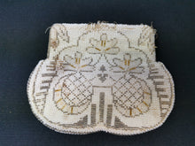 Load image into Gallery viewer, Vintage White Beaded Clutch Bag Purse Early 1900's - 1920's Original with Glass Beads Evening Formal Made in Czechoslovakia