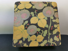 Load image into Gallery viewer, Vintage Art Deco Sewing Box Storage Fabric Cloth Covered with Original Buttons Included Inside 1920's - 1930's Original