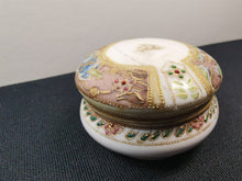 Load image into Gallery viewer, Antique Noritake China Porcelain Ring Dish Box Jar Hand Painted Made in Japan Early 1900's Original
