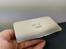 Load image into Gallery viewer, Antique Silver Plated Box Signed IG 1860 Victorian Original