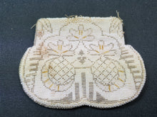 Load image into Gallery viewer, Vintage White Beaded Clutch Bag Purse Early 1900's - 1920's Original with Glass Beads Evening Formal Made in Czechoslovakia