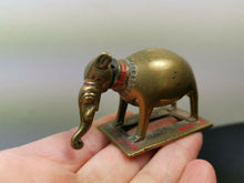 Load image into Gallery viewer, Antique Elephant Snuff Bottle Figural Figurine Bronze Brass Metal with Screw Trunk Lid Victorian Rare