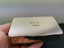 Load image into Gallery viewer, Antique Silver Plated Box Signed IG 1860 Victorian Original