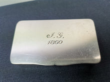 Load image into Gallery viewer, Antique Silver Plated Box Signed IG 1860 Victorian Original