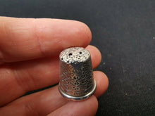 Load image into Gallery viewer, Antique Sterling Silver Thimble Charles Horner No 8 Chester England