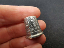 Load image into Gallery viewer, Antique Sterling Silver Thimble Charles Horner No 8 Chester England