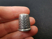 Load image into Gallery viewer, Antique Sterling Silver Thimble Charles Horner No 8 Chester England
