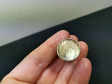 Load image into Gallery viewer, Vintage Silver Thimble with Blue and Red Enamel Flower