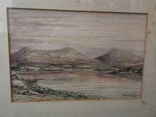 Load image into Gallery viewer, Vintage Watercolor Painting of Scottish Landscape Scotland Loch Highlands Original Art Signed MacPherson in Frame Framed Watercolour 1935