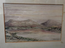 Load image into Gallery viewer, Vintage Watercolor Painting of Scottish Landscape Scotland Loch Highlands Original Art Signed MacPherson in Frame Framed Watercolour 1935