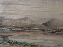 Load image into Gallery viewer, Vintage Watercolor Painting of Scottish Landscape Scotland Loch Highlands Original Art Signed MacPherson in Frame Framed Watercolour 1935