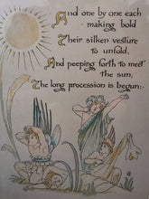 Load image into Gallery viewer, Antique Walter Crane The Long Procession Lithograph Print Illustration Hand Tinted Framed