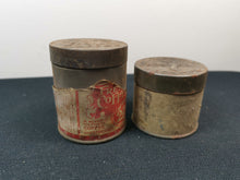 Load image into Gallery viewer, Antique Lyon's French Coffee Tin Boxes Tins Set of 2 Victorian 1800's Original