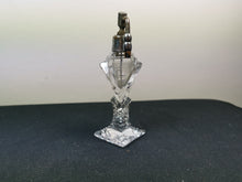 Load image into Gallery viewer, Antique Perfume Atomizer Bottle Spray Clear Cut Crystal Glass Atomiser Late 1800's - Early 1900's with Etched Flower