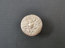 Load image into Gallery viewer, Antique Clear Cut Glass Jar with Silver Relief Top Lid Vanity Victorian Late 1800's Original