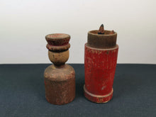 Load image into Gallery viewer, Antique Wooden Figure Pencil Holder Case Box Wood Doll Early 1900's Original