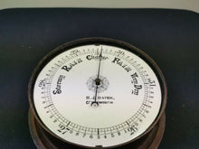 Load image into Gallery viewer, Antique Barometer Porcelain and Cast Iron Metal Wall Hanging H.J. Hatch Great Yarmouth England Victorian Late 1800's Original