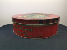Load image into Gallery viewer, Vintage Tin Box Carnival Toffee Round with Pierrot Circus Clown and Ballerina Lithograph Art Deco 1920's - 1930's Original Advertising