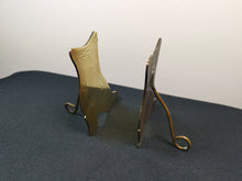 Load image into Gallery viewer, Antique Victorian Brass Ladies Boots Oil Lamp Light Reflectors Reflecting Figurines Sculptures Hand Made Etched 1800's Pair Set of 2