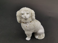Load image into Gallery viewer, Antique Miniature Wally Dog Figurine Statue King Charles Spaniel Staffordshire Ceramic Pottery White Victorian 1800's Original