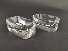 Load image into Gallery viewer, Vintage Salt Cellar Spice Bowls Pinch Pots Clear Crystal Glass Set of 2 1920's