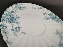Load image into Gallery viewer, Antique Victorian Serving Platter Plate Blue and White Transferware Transfer Ware Colonial Pottery Flow Blue Clifford Made in England 1800's