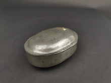Load image into Gallery viewer, Antique Silver Metal Miners Snuff or Tobacco Box Case Victorian 1800's Original Mining Memorabilia