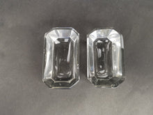 Load image into Gallery viewer, Vintage Salt Cellar Spice Bowls Pinch Pots Clear Crystal Glass Set of 2 1920's