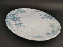 Load image into Gallery viewer, Antique Victorian Serving Platter Plate Blue and White Transferware Transfer Ware Colonial Pottery Flow Blue Clifford Made in England 1800's