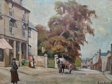 Load image into Gallery viewer, Antique Oil Painting on Board Landscape Cityscape Framed Signed by Artist Original Art