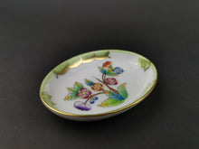 Load image into Gallery viewer, Vintage Herend Hungary Porcelain Ring or Jewelry Dish Bowl Hand Painted and Signed
