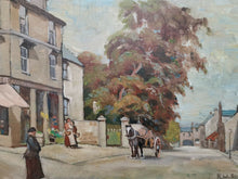 Load image into Gallery viewer, Antique Oil Painting on Board Landscape Cityscape Framed Signed by Artist Original Art