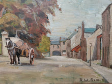 Load image into Gallery viewer, Antique Oil Painting on Board Landscape Cityscape Framed Signed by Artist Original Art