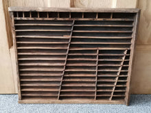 Load image into Gallery viewer, Antique Letter Press Printers Block Tray Printing Stamp Drawer Wood Wall Display Wooden Shelf Wall Hanging Organization Storage