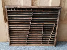Load image into Gallery viewer, Antique Letter Press Printers Block Tray Printing Stamp Drawer Wood Wall Display Wooden Shelf Wall Hanging Organization Storage