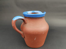 Load image into Gallery viewer, Antique Stoneware Pottery Pitcher Jug Late 1800's - Early 1900's Original Brown and Blue