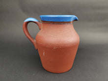 Load image into Gallery viewer, Antique Stoneware Pottery Pitcher Jug Late 1800's - Early 1900's Original Brown and Blue