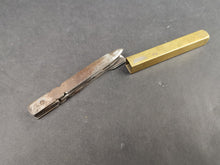Load image into Gallery viewer, Vintage Folding Manicure Nail Tools Set in Original Brass Metal Case Early 1900's Original
