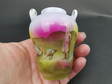 Load image into Gallery viewer, Vintage Royal Bayreuth Miniature Vase with Painted Man and Landscape Scene German Porcelain Early 1900's Original